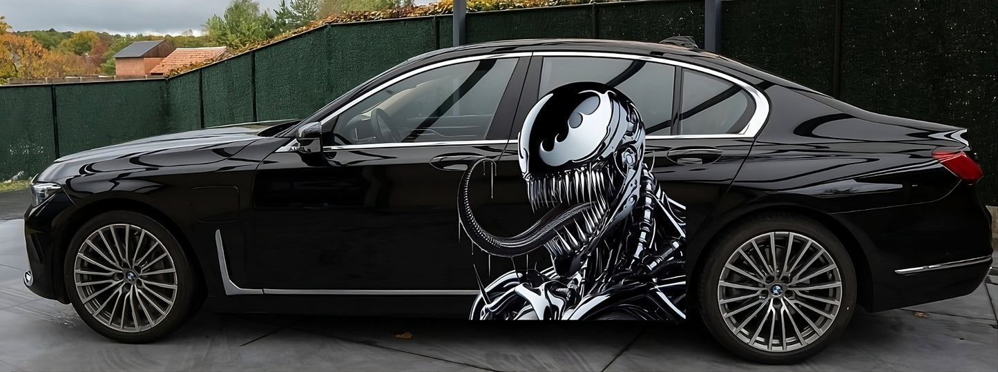 Venom Large Car Graphic Decal: NEW Design Vinyl Sticker for Car, Truck, or Wall, Side Graphic Large Decals, Large Venom Car Vinyl Decal