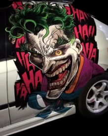 Joker Carnage: NEW Design Large Vinyl Sticker for Cars, Trucks, or Walls, Universal Size, Eye Catching Decal, Side Graphic Large Decal