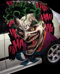 Joker Carnage: NEW Design Large Vinyl Sticker for Cars, Trucks, or Walls, Universal Size, Eye Catching Decal, Side Graphic Large Decal