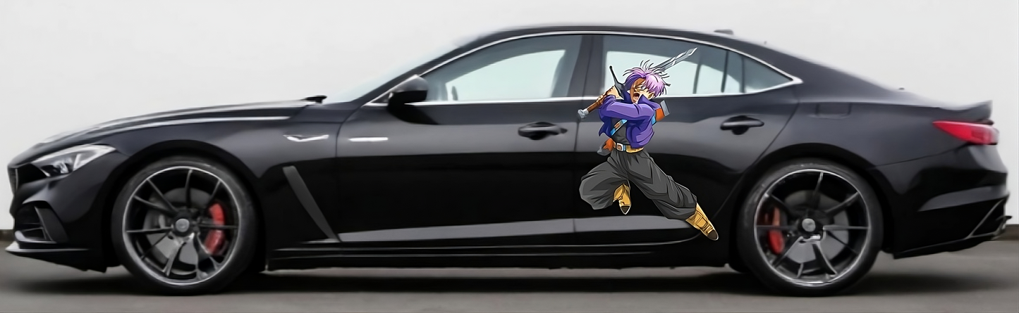 TRUNK DRAGON BALL Z Decal: NEW Design Large Car Graphic Decal, Vinyl Sticker for Car, Truck, or Wall, Universal Size, Eye Catching Decal