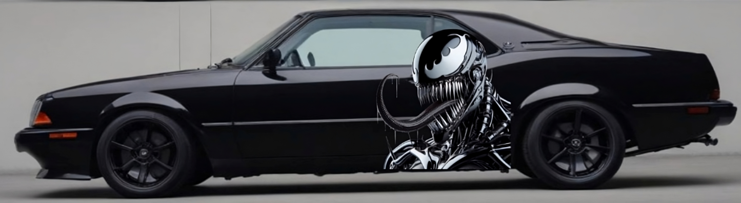 Venom Large Car Graphic Decal: NEW Design Vinyl Sticker for Car, Truck, or Wall, Side Graphic Large Decals, Large Venom Car Vinyl Decal