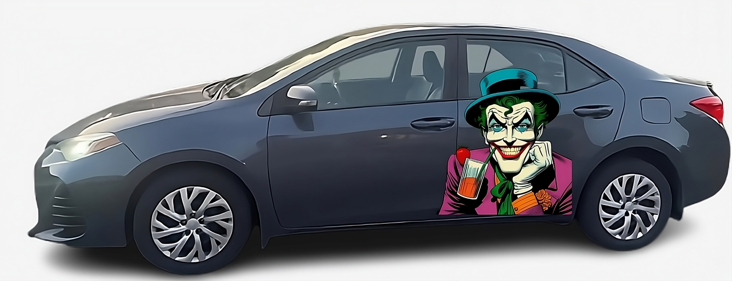 Joker Decal: Large Vinyl Car Graphic Sticker | Perfect for Car, Truck, or Wall | Removable | Ideal Gift for Any Occasion | Joker Decal