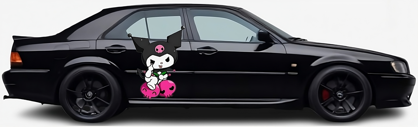 Kuromi Hello Kitty Decals - Buy 1 Get 1 FREE! Cute & Stylish Vinyl Stickers for Cars, Walls - Limited Time Offer!