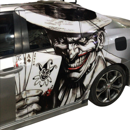 Joker Decal: Large Car Graphic Decal| Vinyl Sticker for Car, Truck, or Wall| Removable| Perfect for Gifts on Any Occasion