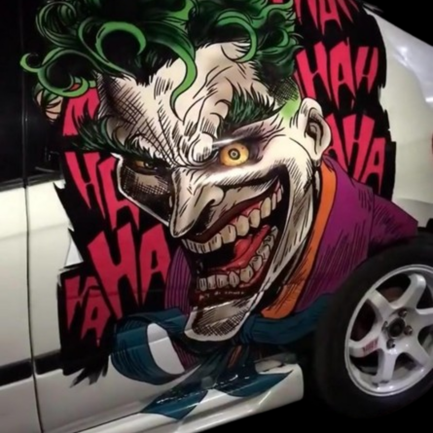 Joker Carnage: NEW Design Large Vinyl Sticker for Cars, Trucks, or Walls, Universal Size, Eye Catching Decal, Side Graphic Large Decal