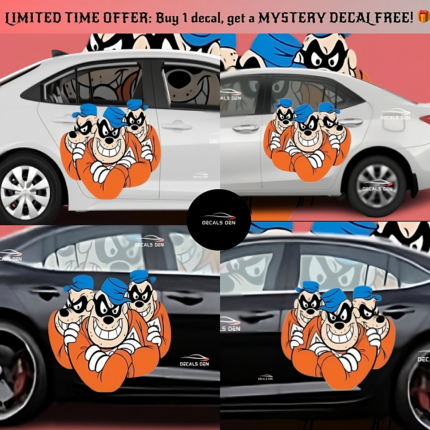 Beagle Boy Decal: NEW Design Large Car Graphic Decal, Vinyl Sticker for Car, Truck, or Wall, Universal Size, Eye Catching Decal