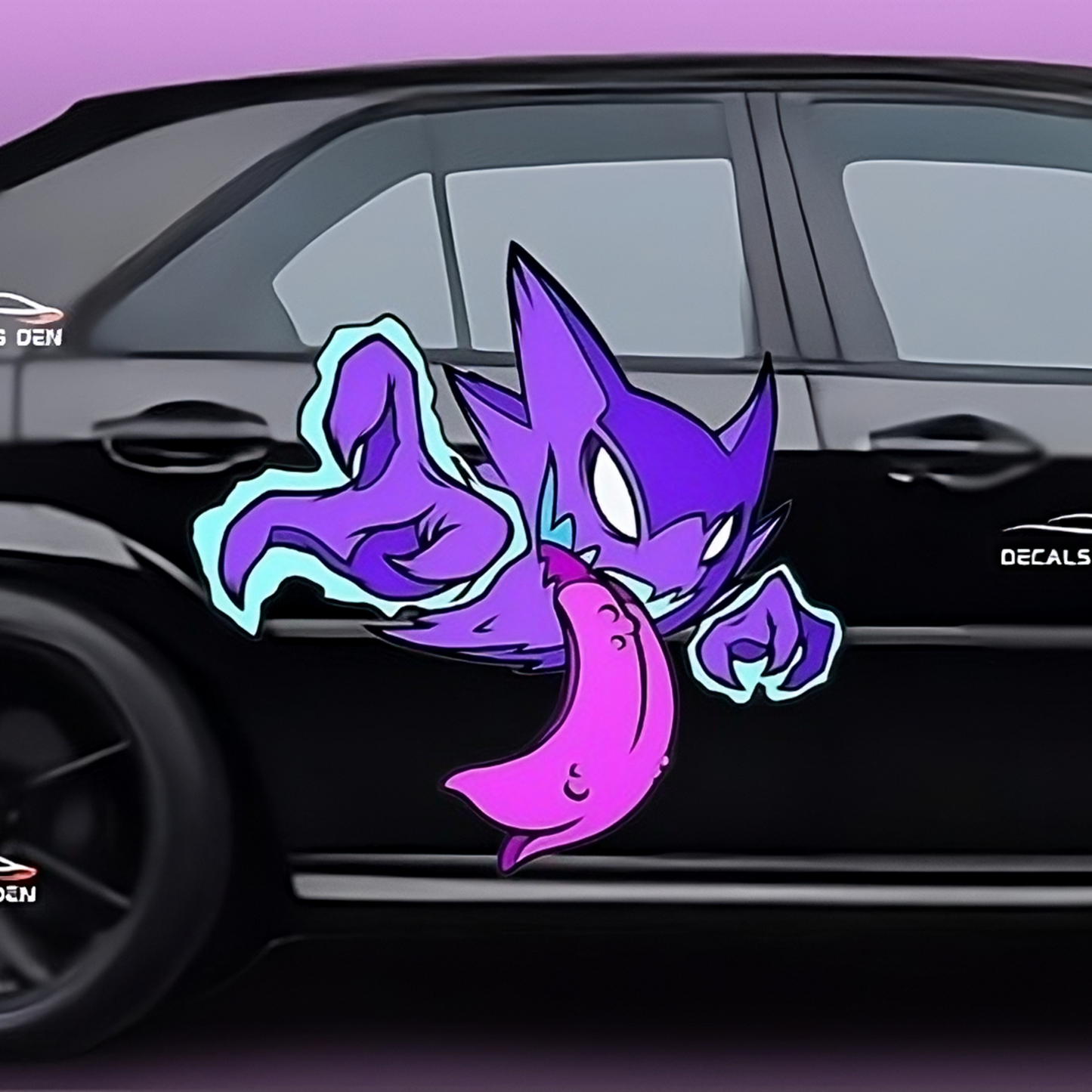 Pokemon Gengar Decal: NEW Design Large Car Graphic Decal, Vinyl Sticker for Car, Truck, or Wall, Universal Size, Eye Catching Decal