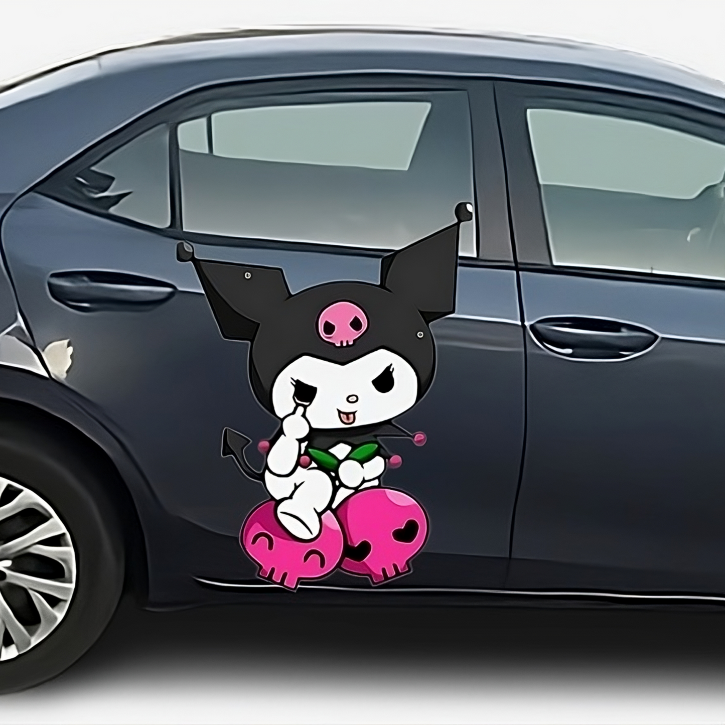 Kuromi Hello Kitty Decals - Buy 1 Get 1 FREE! Cute & Stylish Vinyl Stickers for Cars, Walls - Limited Time Offer!