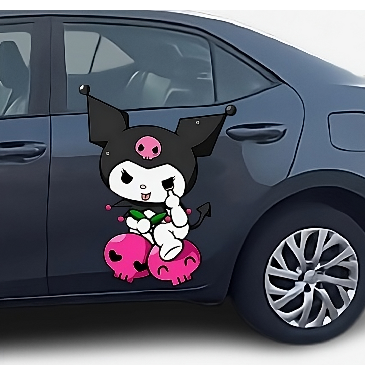 Kuromi Hello Kitty Decals - Buy 1 Get 1 FREE! Cute & Stylish Vinyl Stickers for Cars, Walls - Limited Time Offer!