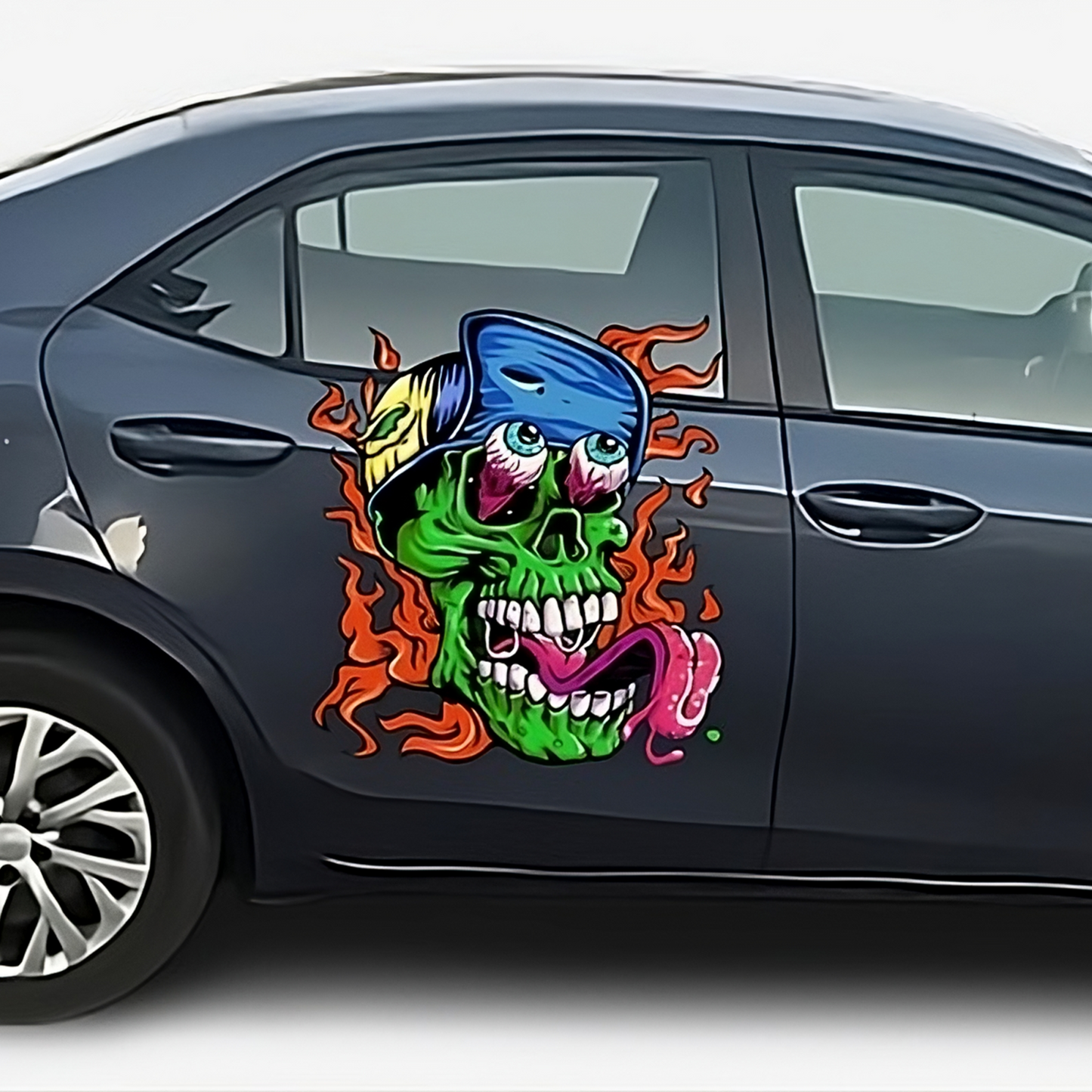 Zombie Skull Brain Decals - Buy 1 Get 1 FREE! Cute & Stylish Vinyl Stickers for Cars, Walls - Limited Time Offer!