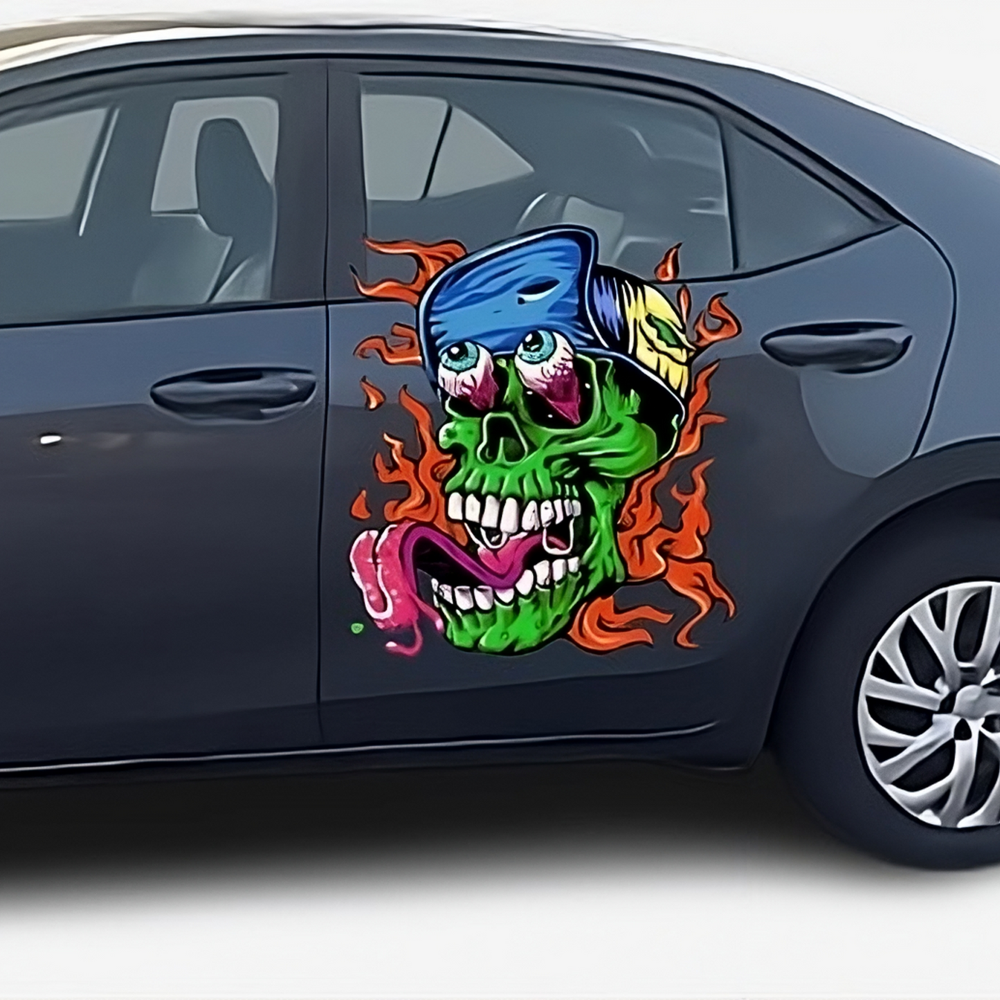 Zombie Skull Brain Decals - Buy 1 Get 1 FREE! Cute & Stylish Vinyl Stickers for Cars, Walls - Limited Time Offer!