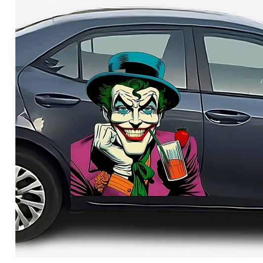 Joker Decal: Large Vinyl Car Graphic Sticker | Perfect for Car, Truck, or Wall | Removable | Ideal Gift for Any Occasion | Joker Decal