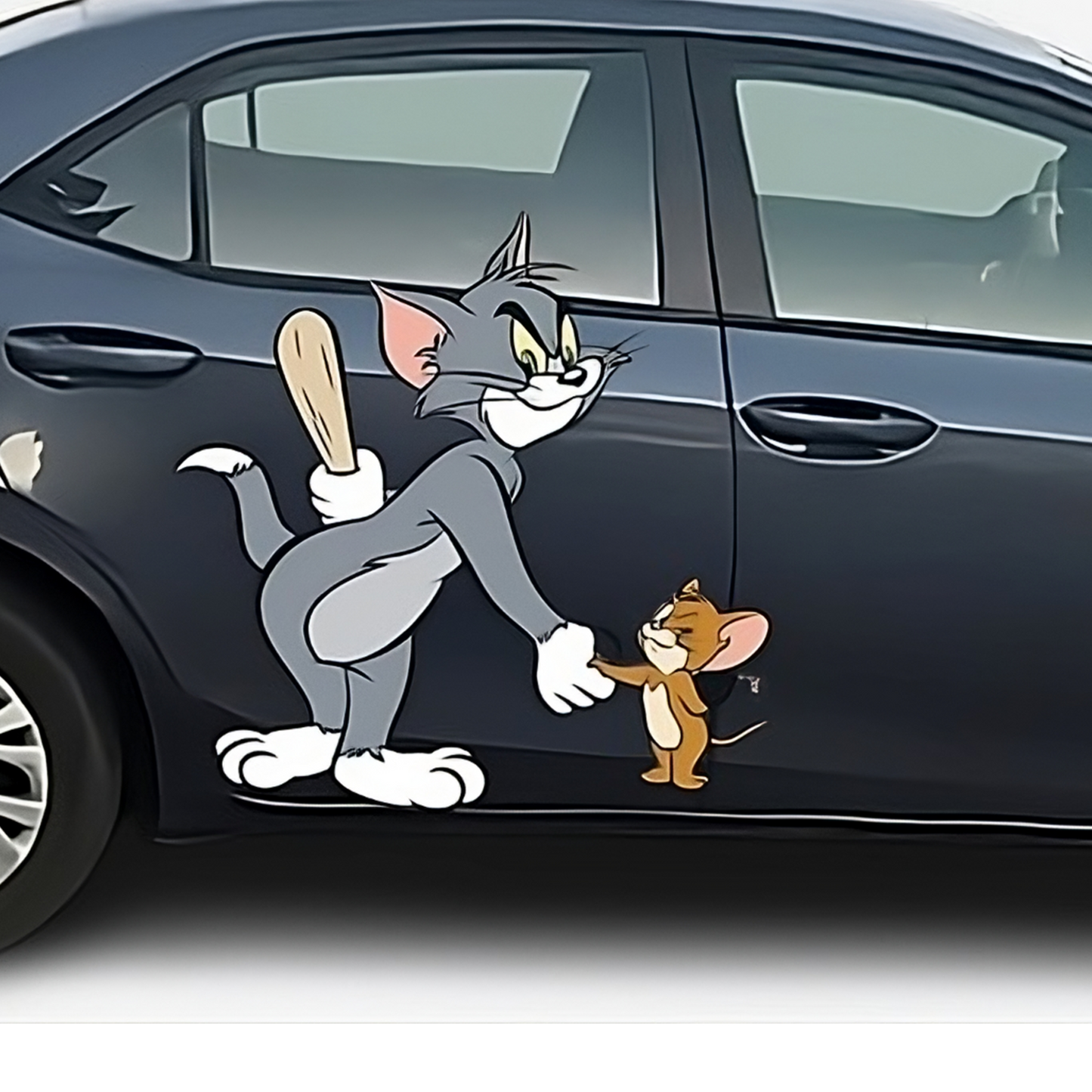 Tom and Jerry Decals - Buy 1, Get 1 FREE MYSTERY DECAL! Cute & Stylish Vinyl Stickers for Cars, Walls - Limited Time Offer!