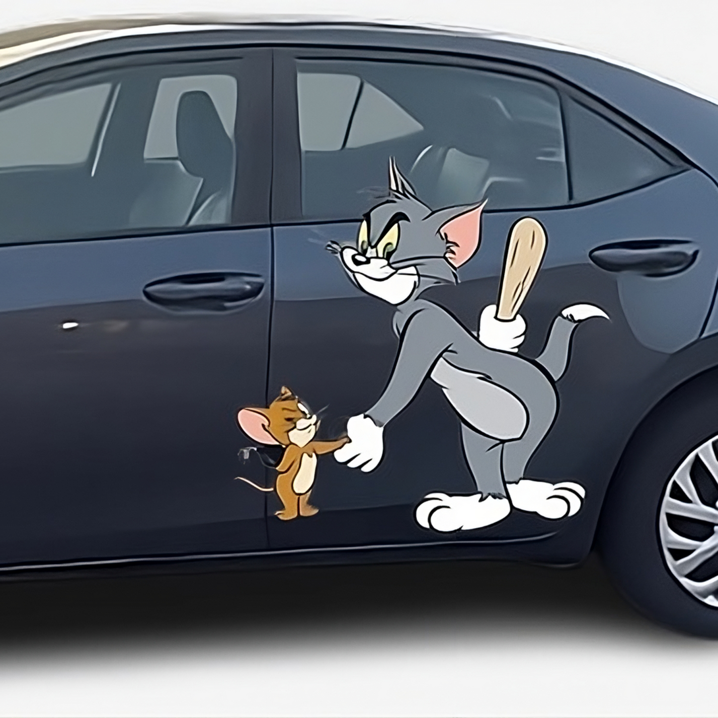 Tom and Jerry Decals - Buy 1, Get 1 FREE MYSTERY DECAL! Cute & Stylish Vinyl Stickers for Cars, Walls - Limited Time Offer!