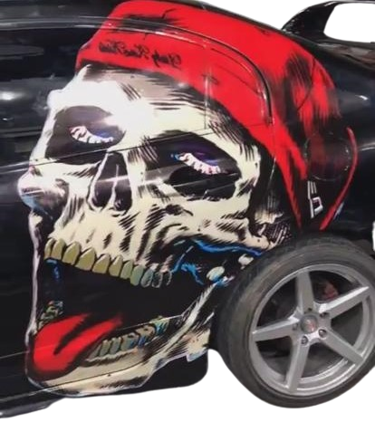 Skeleton Carnage: NEW Design Large Car Graphic Decal, Vinyl Sticker for Car, Truck, or Wall, Universal Size, Side Graphic Large Decals